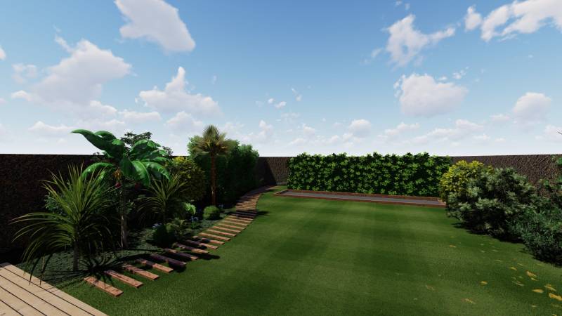 Plan 3D de l'allée de traverse