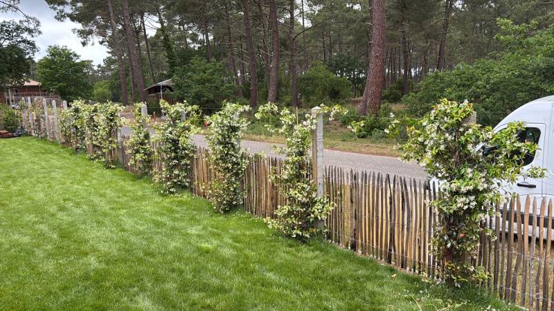 Pose de clôtures bois naturelles sur le bassin d’Arcachon et ses environs