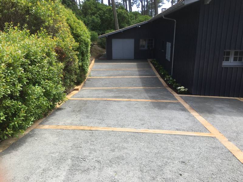 Aménagement d'une allée de jardin