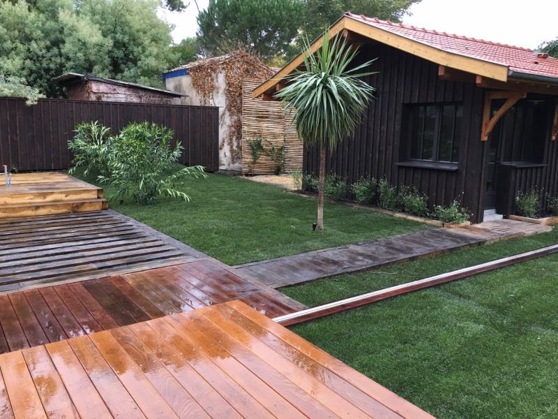 Réalisation de terrasses en bois  sur le Bassin d'Arcachon