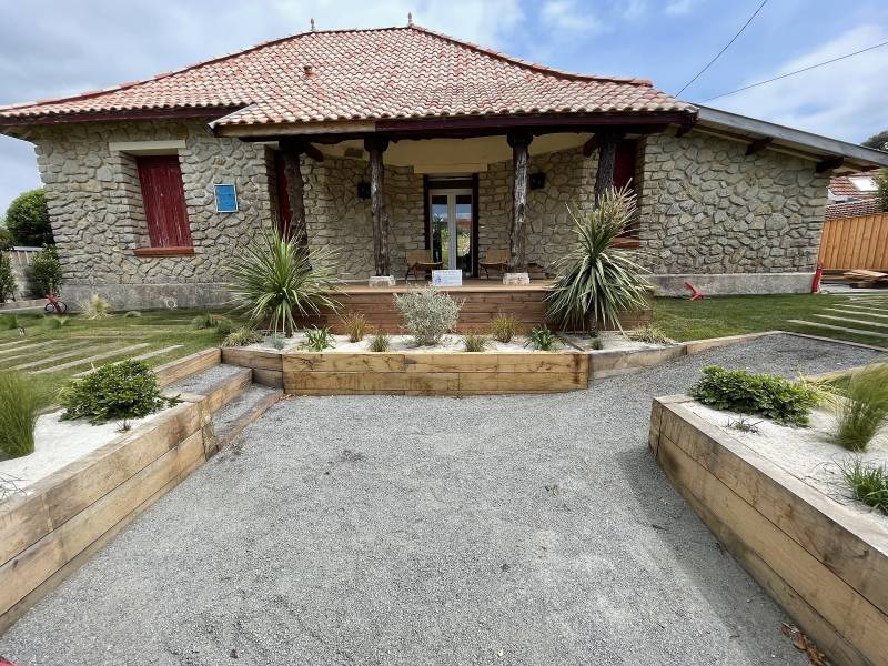 Bacs à fleurs en traverses