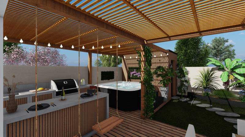 Plans 3D pour aménagement extérieur design et haut de gamme à bordeaux