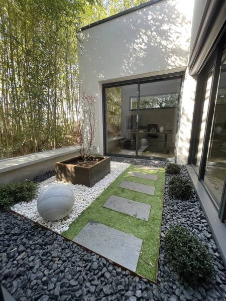 Réalisation d'un patio sur Bordeaux